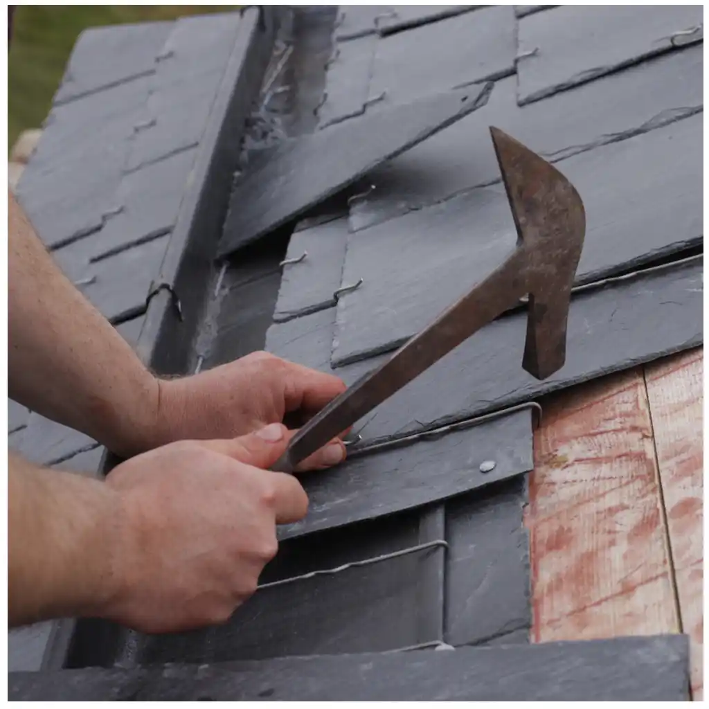 Installing Slate Roof - Fairfield Roofing